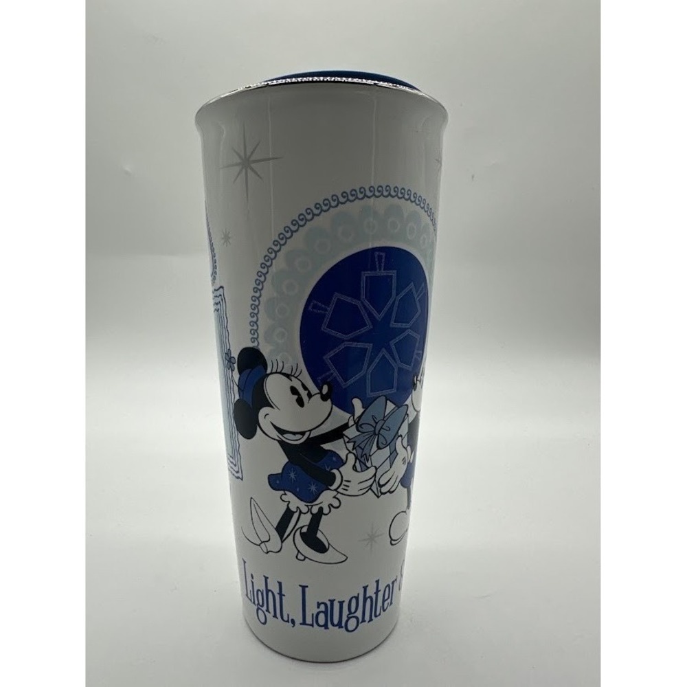Disney Mickey Minnie Mouse Hanukkah Light Laughter Latkes 14oz Travel Tumbler